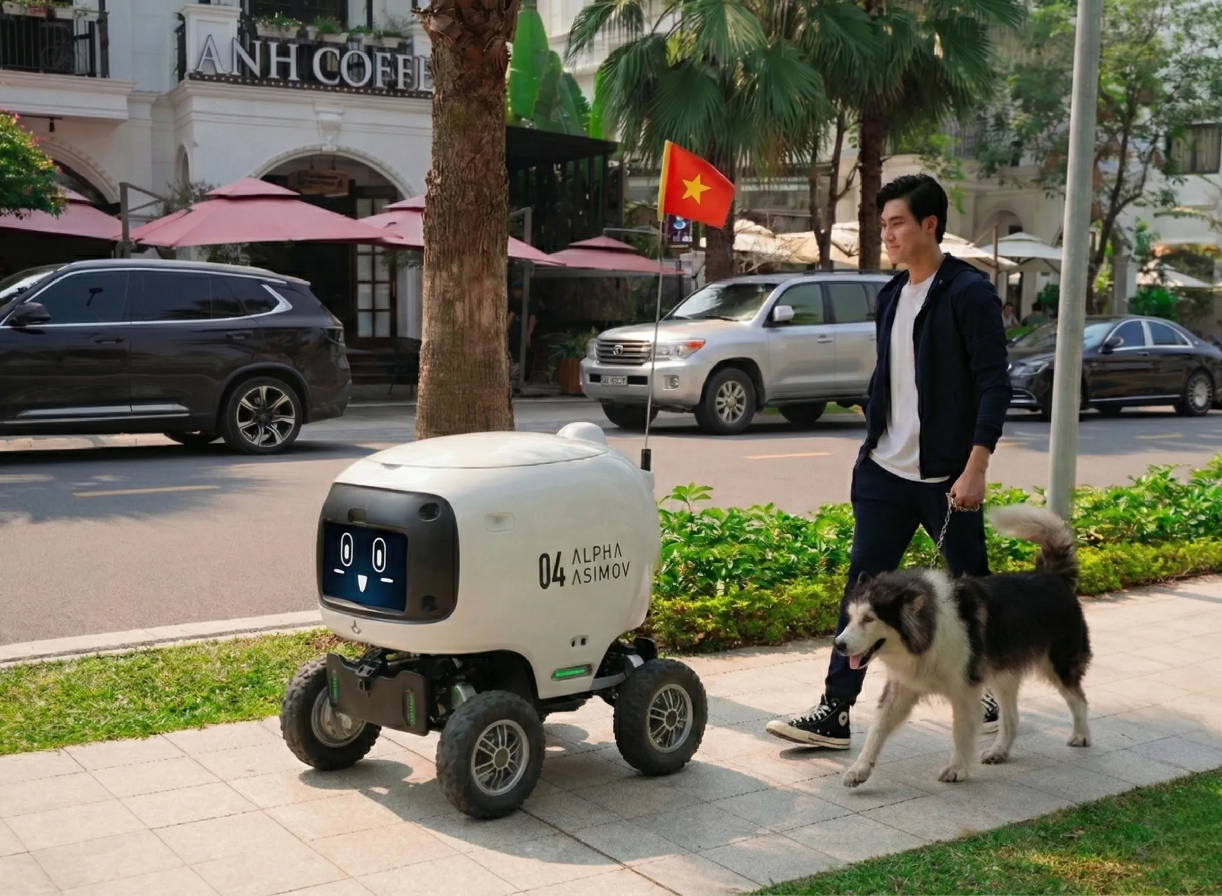 Robot giao hàng tự hành Alpha Asimov
