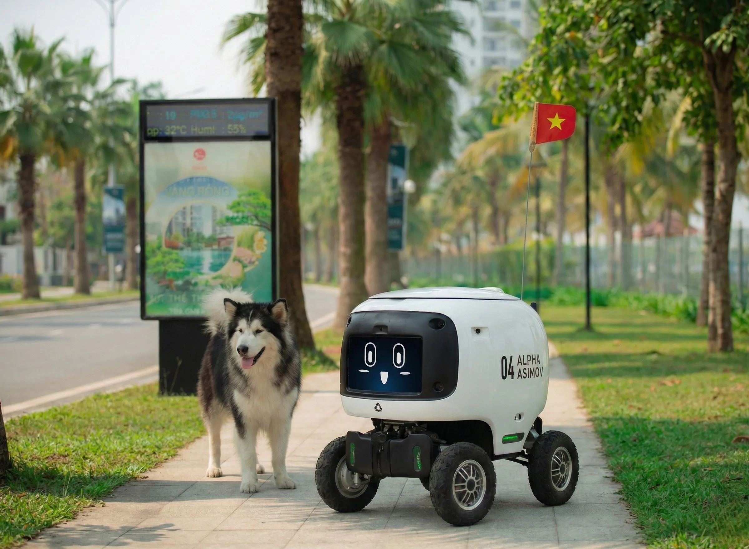 Robot giao hàng tự hành Alpha Asimov