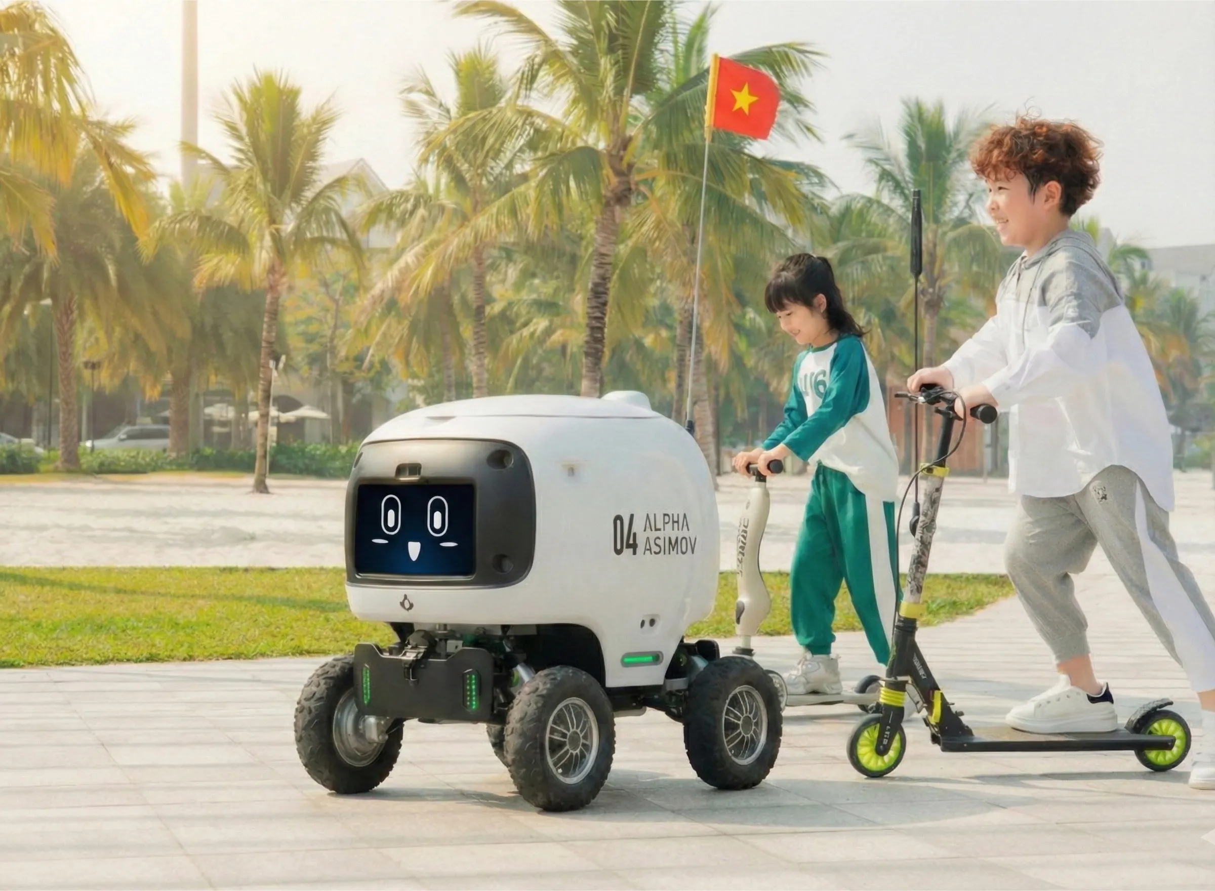 Robot giao hàng tự hành Alpha Asimov