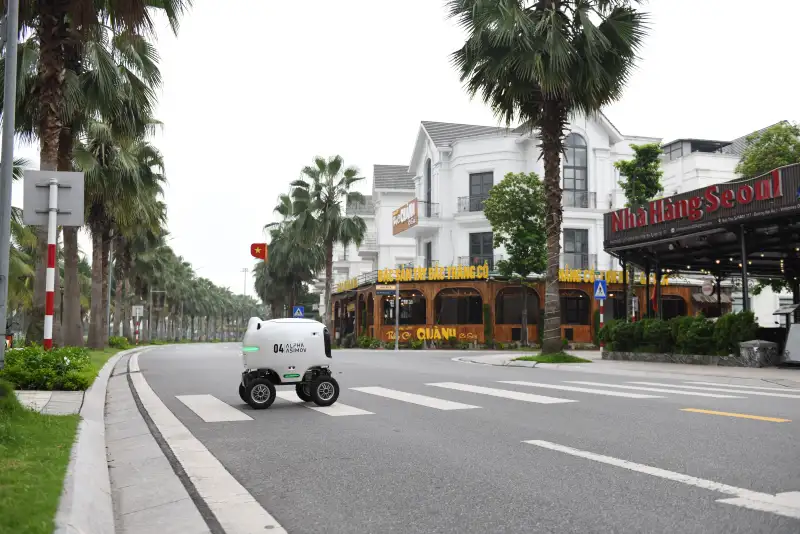 Robot di chuyển tự động ngay cả ở giao lộ